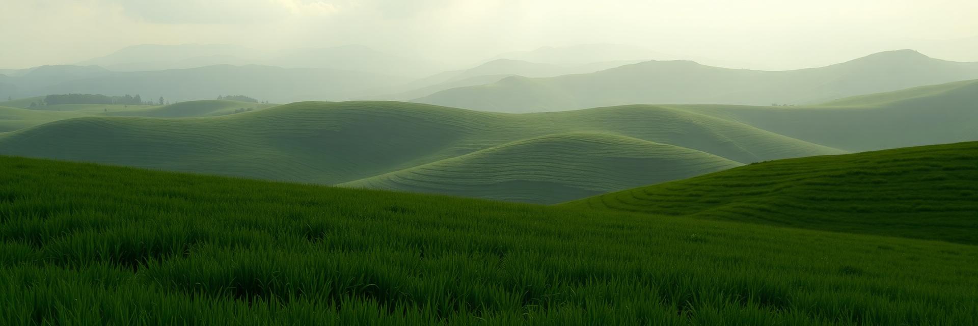 Lush green hills